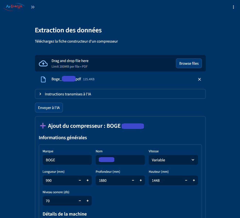Extraction — comparatif des offres